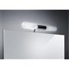 TopLight SISTER&BROTHER APPLIQUE PER SPECCHI FINITURA NICHEL SATINATO VETRO SATINATO 2 LUCI ATTACCO G9