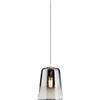 TopLight SOSPENSIONE IN VETRO 1164 CROMO D.16CM ROSONE DA ACQUISTARE SEPARATAMENTE 1 LUCE ATTACCO E27 D.16CM
