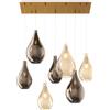TopLight SOSPENSIONE IN VETRO 1193 GRANDE AMBRA ROSONE ACQUISTABILE SEPARATAMENTE 1 LUCE ATTACCO E27 D.25CM