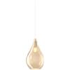 TopLight SOSPENSIONE IN VETRO 1193 medio AMBRA ROSONE ACQUISTABILE SEPARATAMENTE 1 LUCE ATTACCO E27 D.25CM