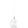 TopLight SOSPENSIONE IN VETRO 1193 medio TRASPARENTE ROSONE ACQUISTABILE SEPARATAMENTE 1 LUCE ATTACCO E27 D.25CM