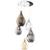 TopLight SOSPENSIONE IN VETRO 1193 PICCOLO TRASPARENTE ROSONE ACQUISTABILE SEPARATAMENTE 1 LUCE ATTACCO E27 D.25CM