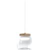 TopLight SOSPENSIONE VETRO PICCOLO MONTATURA ORO OPACO ROSONE DA ACQUISTARE SEPARATAMENTE LED 8W 3000K 965LM DIMMERABILE