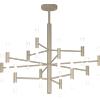 TopLight SPACE LAMPADARIO DA SOFFITTO 24 LUCI ATTACCO G9 SABBIA CON VETRI SATINATI