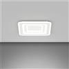 TopLight ZOOM APPLIQUE PLAFONIERA QUADRATA 50X50 BIANCO CC SWITCH 3000/4000°K 55W - CRI 90 5500 lm
