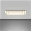 TopLight ZOOM APPLIQUE PLAFONIERA RETTANGOLARE 70X35 SABBIA CCT SWITCH 3000/4000°K 56W - CRI 90 5600 lm
