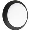 TopLight VERONA APPLIQUE PLAFONIERA D35 CM 2 LUCI ATTACCO E27 NERO IP66