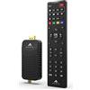 Macwick DVB-T2 Decoder Digitale TV Solo Terrestre 2025-2026 NO TV-SAT, 1080P H265 HEVC, HD Collegamento HDMI USB Funzione PVR, Invisibile Nano, Telecomando 2 in 1 Infrarossi, Verificare Compatibilità