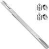 Yifort Mandrino quadrato per maniglia porta 8 mm x 140 mm - Inserto in acciaio con 4 viti M6, adatto per serrature interne e maniglie - Resistente alla corrosione, facile da installare