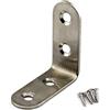 Zernnis (20 pezzi) 40x40mm acciaio inossidabile Staffe angolari connettore ad angolo