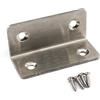 Zernnis Staffe angolari in acciaio inox a forma di L, per scaffalature in legno, 60 x 25 x 25 mm, 8 pezzi