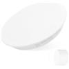 Yifort Tappo terminale del tubo di ventilazione da 70 mm - Copertura terminale in materiale ASA, resistente ai raggi UV e ignifugo (94-V2), per tubi in PVC e sistemi di ventilazione, bianco (1 pz)