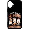 Fall-O-Ween Fun Designs Custodia per iPhone 16 Plus Sei Fall-O-Ween Indicazioni Cute Ghosts