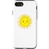 Smiling Sun Face Drawing Custodia per iPhone SE (2020) / 7/8 Disegno del viso del sole sorridente