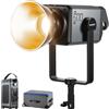 NEEWER AS600B Luce Video Continua LED COB con Controllo 2,4G/APP, 600W 2700K-6500K CRI96+/TLCI98+ Dimmerazione PWM, Source Match 12 Scene Attacco Bowens Ventola Silenziosa per Studio TV e Telegiornale