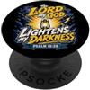 Happy Catholics Salmi 18 29 Signore Dio alleggerisce la mia oscurità Bibbia cattolica PopSockets PopGrip Adesivo