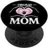 mom love hand heart family care mother l Mamma Fiera Cuore Handprint PopSockets PopGrip Adesivo
