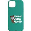 Aharon's Stuff Custodia per iPhone 15 Plus Resistere Orso Con Parole Foxtrot Delta Tango Save Our Parks