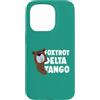 Aharon's Stuff Custodia per iPhone 15 Pro Resistere Orso Con Parole Foxtrot Delta Tango Save Our Parks