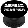 MUSIC TEACHER GIFTS FOR MEN FOR WOMEN Insegnante di musica Strumenti musicali Design Uomini Donne Presente PopSockets PopGrip Adesivo