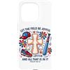 Backprint 4th Of July Independence Day V Custodia per iPhone 15 Pro Backprint 4 luglio Independence Day Veterans Field Be Joyful