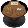 The Laughing Seamstress Grembiule da sarta divertente da sarta per sartoria PopSockets PopGrip Adesivo
