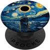 Europe Total Solar Eclipse Vincent Van G Total Solar Eclipse 08.12.2026 Crociera in Groenlandia Notte stellata PopSockets PopGrip Adesivo