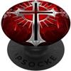 Red Cross Jesus Phone Grip Red Cross Jesus PopSockets PopGrip Adesivo