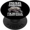 Tasso Del Miele Costume Di Halloween This Is My Human Costume I'm Really A Honey Badger PopSockets PopGrip Adesivo
