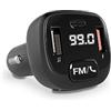 Energy Sistem Car FM Talk Trasmettitore FM per Auto (Bluetooth, MicroSD, USB MP3, Assistente vocale, Vivavoce) Nero