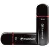 Transcend TS4GJF600 Jetflash 600 Memoria USB Portatile, 4 GB, Nero