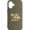 Spooky Pattern Bat Co Custodia per iPhone 16 Spooky Season Trio Camo Leopard Scacchi Halloween