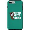 Aharon's Stuff Custodia per iPhone 7 Plus/8 Plus Resistere Orso Con Parole Foxtrot Delta Tango Save Our Parks
