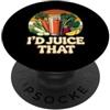 Umorismo alimentare nutriente e senza se I'd Juice That Healthy Smoothie Nutrition Puns PopSockets PopGrip Adesivo