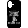 Someone Misses You In US State Of Rhode Custodia per iPhone 17 Qualcuno in Rhode Island Misses You Vintage State