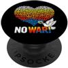 Movimento contro la guerra, no-war Nessuna guerra, pace, contro la guerra, nessuna guerra PopSockets PopGrip Adesivo