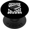 Synthesizer Electronic Music Apparel Synthesizer Oscillator Drama Retro Analog Keyboard Synth PopSockets PopGrip Adesivo