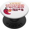 FREE2BME Divertente Yipee Cayenne Madre Sarcastico Peperoncino Kiyay Edgy PopSockets PopGrip Adesivo