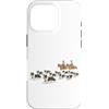 Vintage Border Collie Cowboy Dog Moms Da Custodia per iPhone 16 Pro Border Collie Western Cowboy Border Collie amante dei cani