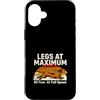 Funny Dachshund Running Legs At Maximum Custodia per iPhone 16 Plus Gambe Al Massimo Tutti Quattro A Full Speed Bassotto