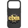 heizfrosch Custodia per iPhone 17 Pro Electronic Body Music (EBM) in lettere gialle con ingranaggio