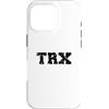 TRX For Beginners / TRX Distressed Moder Custodia per iPhone 16 Pro TRX Design per principianti TRX/carattere audace e moderno invecchiato