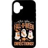 Fall-O-Ween Fun Designs Custodia per iPhone 16 Sei Fall-O-Ween Indicazioni Cute Ghosts
