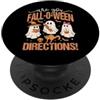 Fall-O-Ween Fun Designs Sei Fall-O-Ween Indicazioni Cute Ghosts PopSockets PopGrip Adesivo