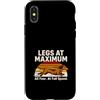 Funny Dachshund Running Legs At Maximum Custodia per iPhone X/XS Gambe Al Massimo Tutti Quattro A Full Speed Bassotto