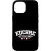 Euchre cards game diamonds spades Clubs Custodia per iPhone 15 Università Euchre