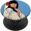 Art Pop Mobile Gallery Ibisco rosso da donna a fumetti retrò pop art PopSockets PopGrip Adesivo