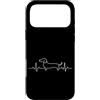 JustForDogLovers Custodia per iPhone 17 Pro Max Amante dei cani con battito cardiaco bassotto