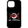 St John's Canada Flag Tees Custodia per iPhone 16 Pro Max Bandiera del Canada di San Giovanni