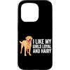 Labrador Retriever Dog Breed Funny Lab D Custodia per iPhone 15 Pro Mi Piace La Mia Ragazza Fedele E Pelosa Labrador Retriever Yellow Lab